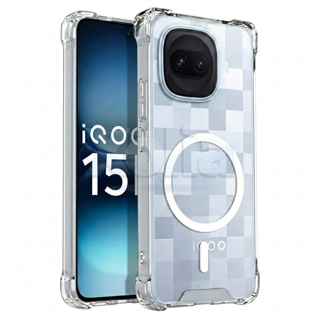 Xolia Back Cover for iQOO 15r 5G (Transparent, Shock Proof, Polycarbonate, Silicon, Pack of: 1)