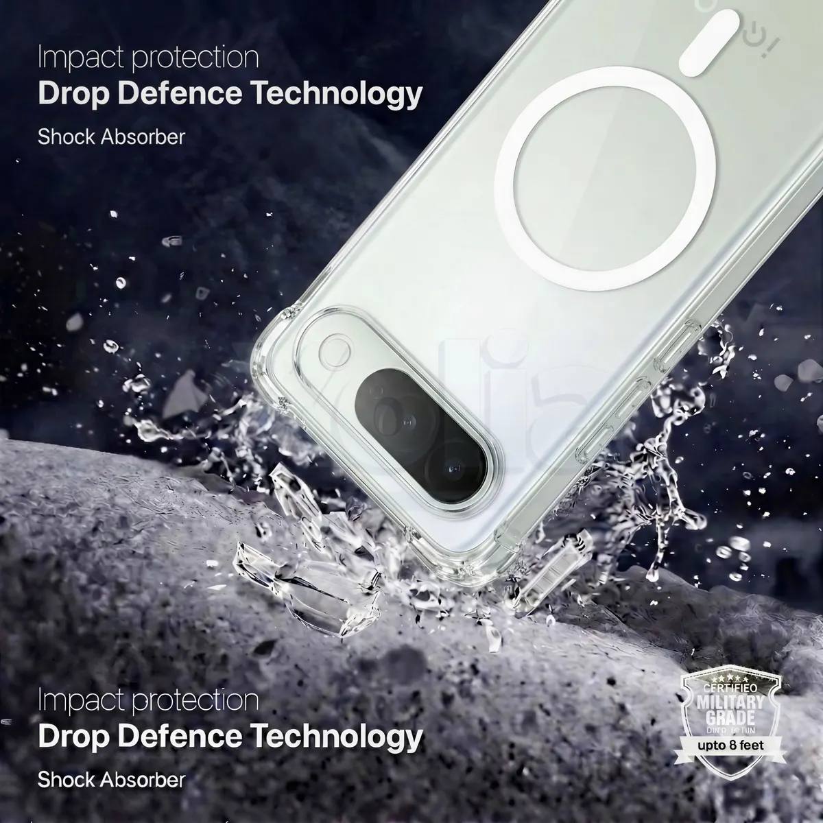 Xolia Back Cover for iQOO Z11 5G (Transparent, Shock Proof, Polycarbonate, Silicon, Pack of: 1) — image 2 of 4