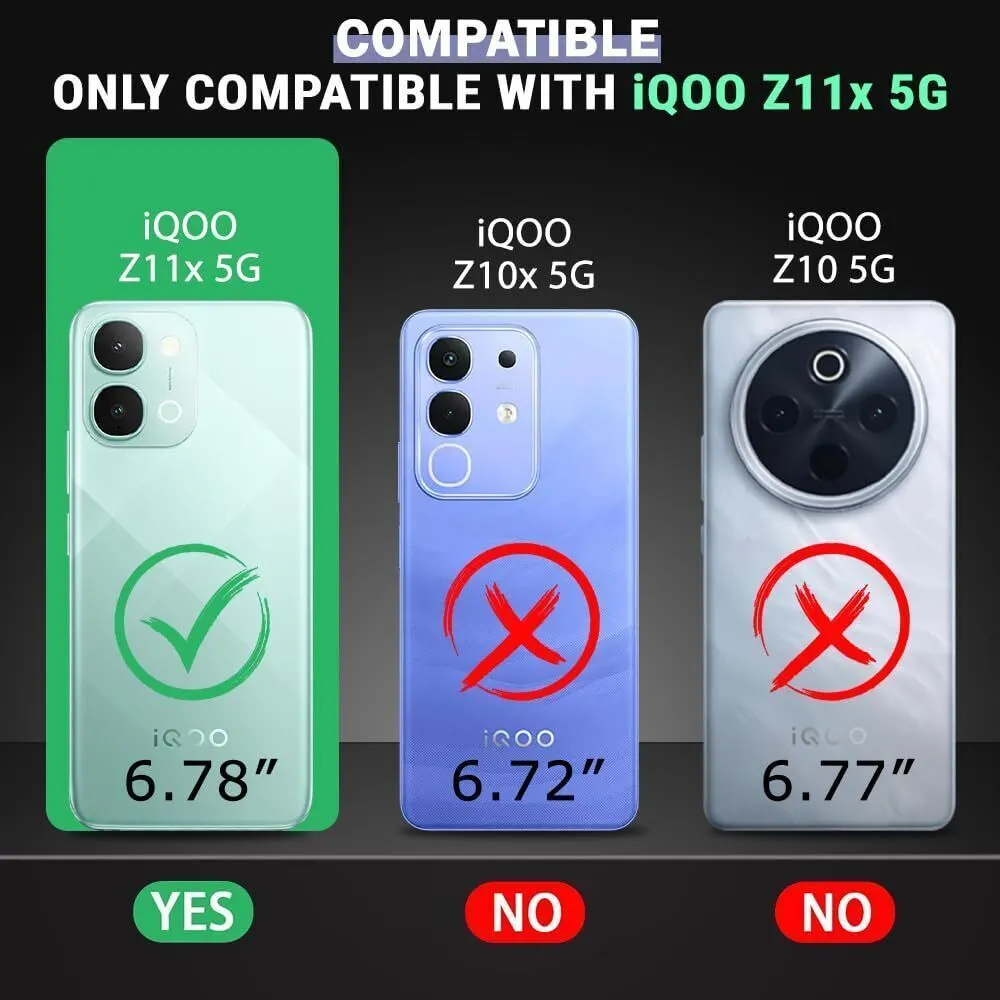 Xolia Back Cover for iQOO Z11x 5G (Transparent, Shock Proof, Polycarbonate, Silicon, Pack of: 1) — image 2 of 5