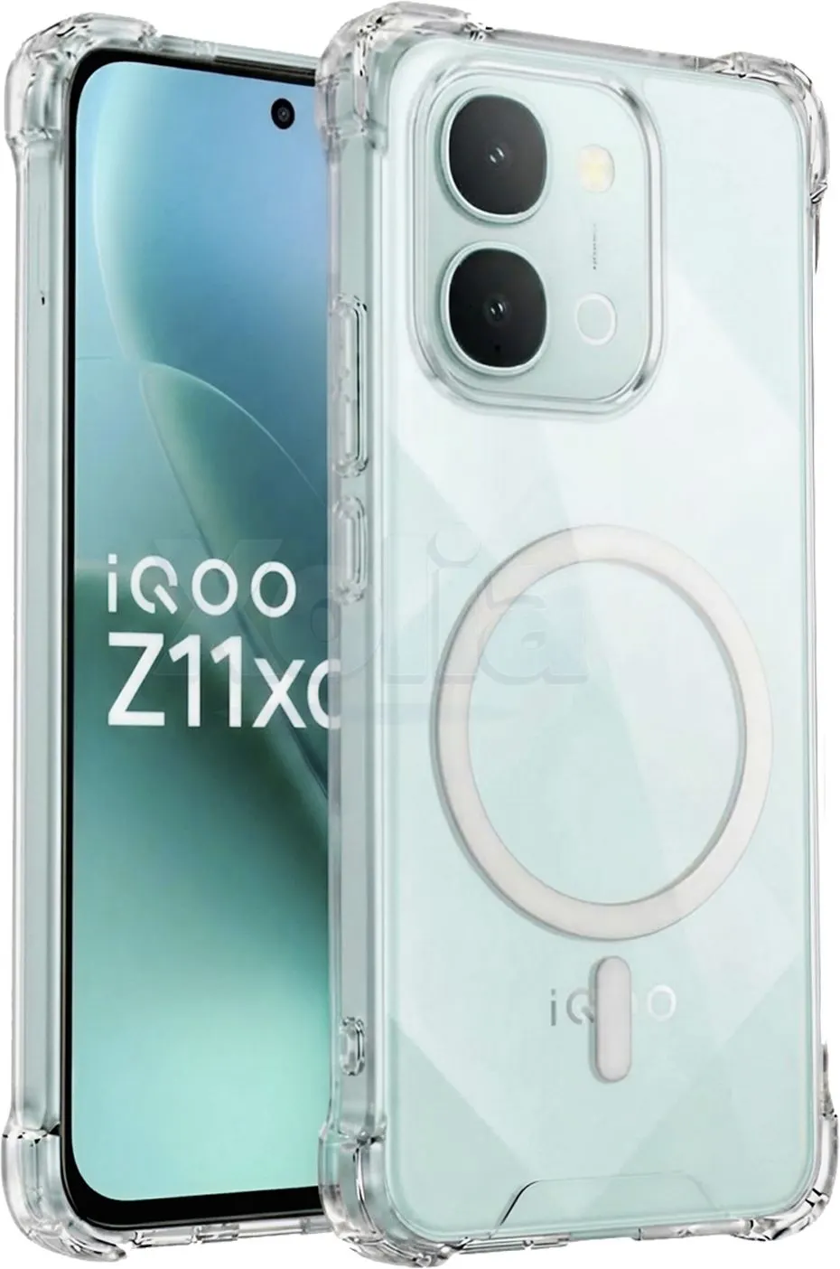 Xolia Back Cover for iQOO Z11xa 5G (Transparent, Shock Proof, Polycarbonate, Silicon, Pack of: 1)