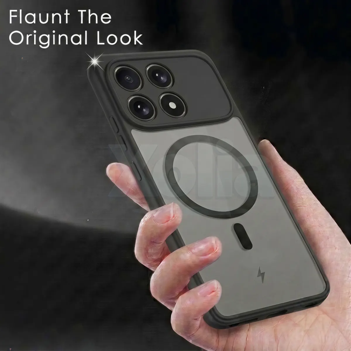 Xolia Back Cover for boltt ACE 5G (Black, Shock Proof, Polycarbonate, Silicon, Pack of: 1) — image 4 of 4