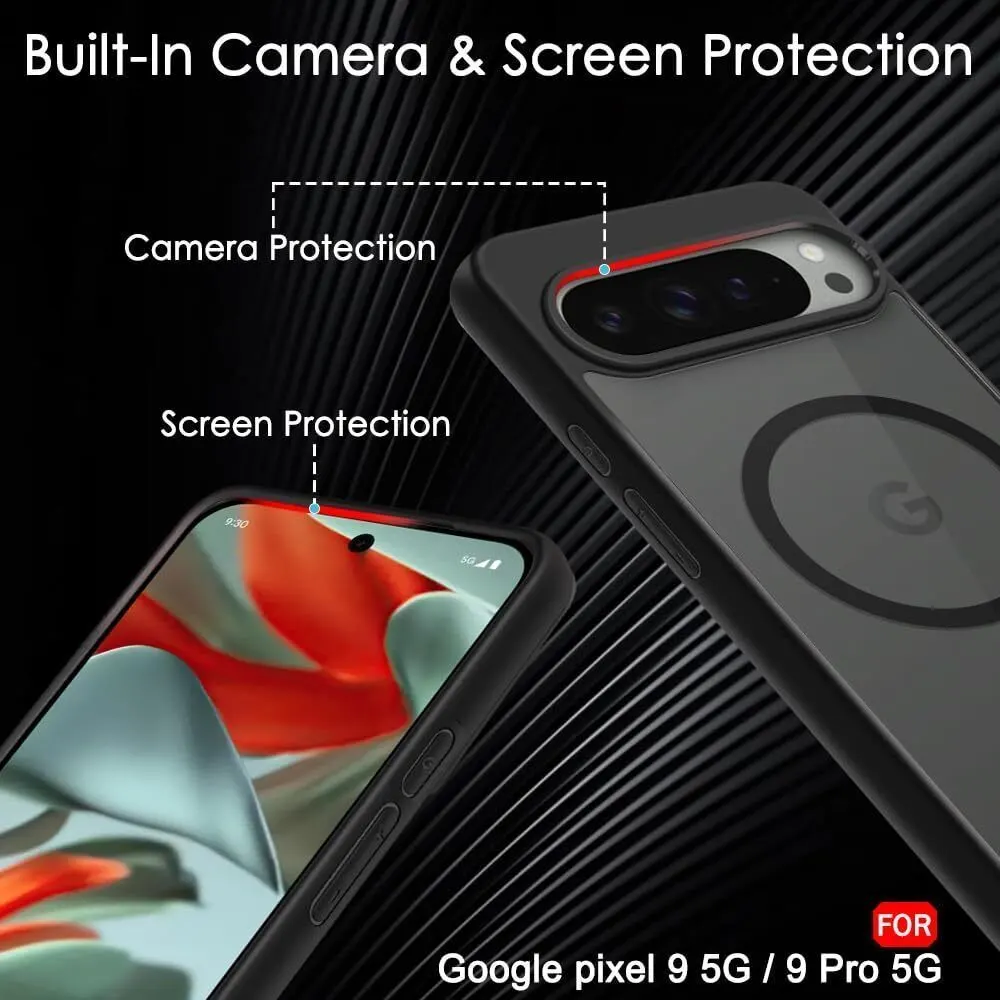 Xolia Back Cover for Google Pixel 9 (Black, Shock Proof, Polycarbonate, Silicon, Pack of: 1) — image 3 of 5