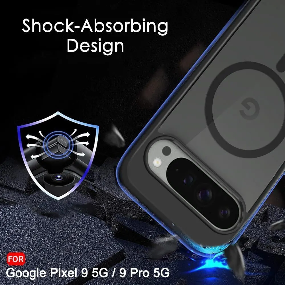 Xolia Back Cover for Google Pixel 9 (Black, Shock Proof, Polycarbonate, Silicon, Pack of: 1) — image 4 of 5