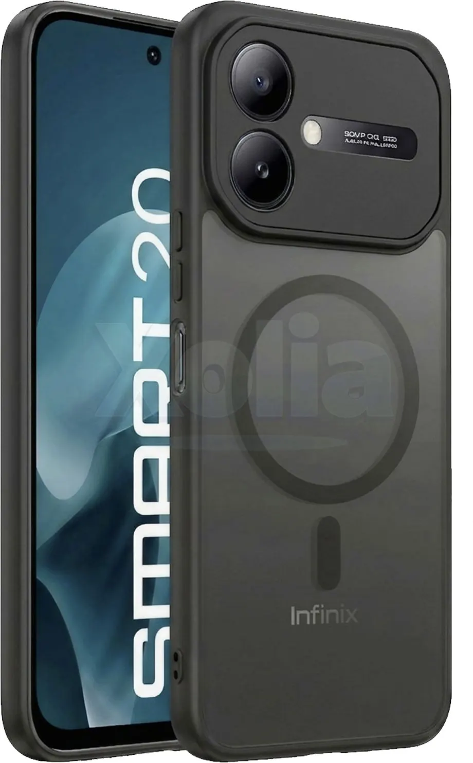 Xolia Back Cover for Infinix Smart 20 5G (Black, Shock Proof, Polycarbonate, Silicon, Pack of: 1)
