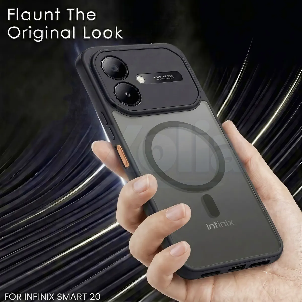 Xolia Back Cover for Infinix Smart 20 5G (Black, Shock Proof, Polycarbonate, Silicon, Pack of: 1) — image 4 of 4