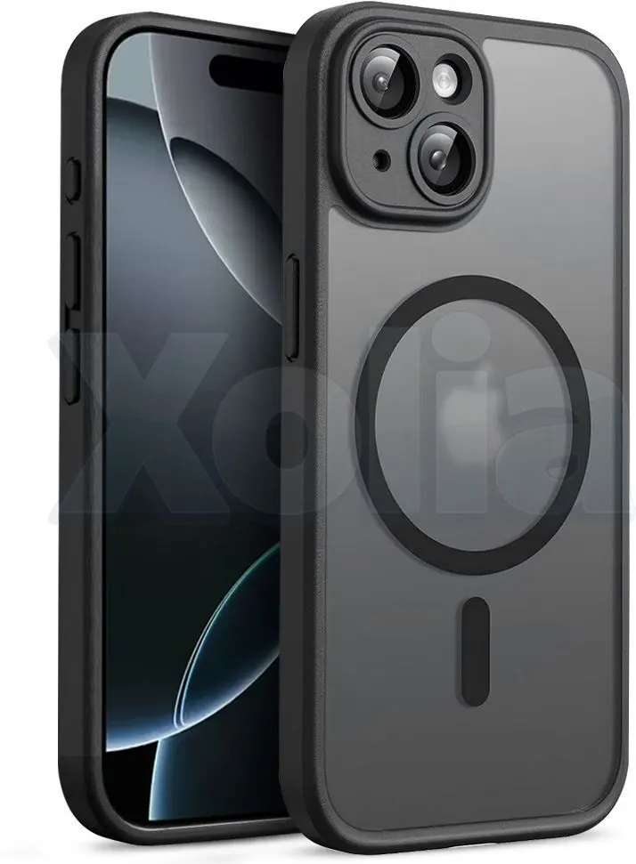 Xolia Back Cover for Apple iPhone 15 (Black, Shock Proof, Polycarbonate, Silicon, Pack of: 1)