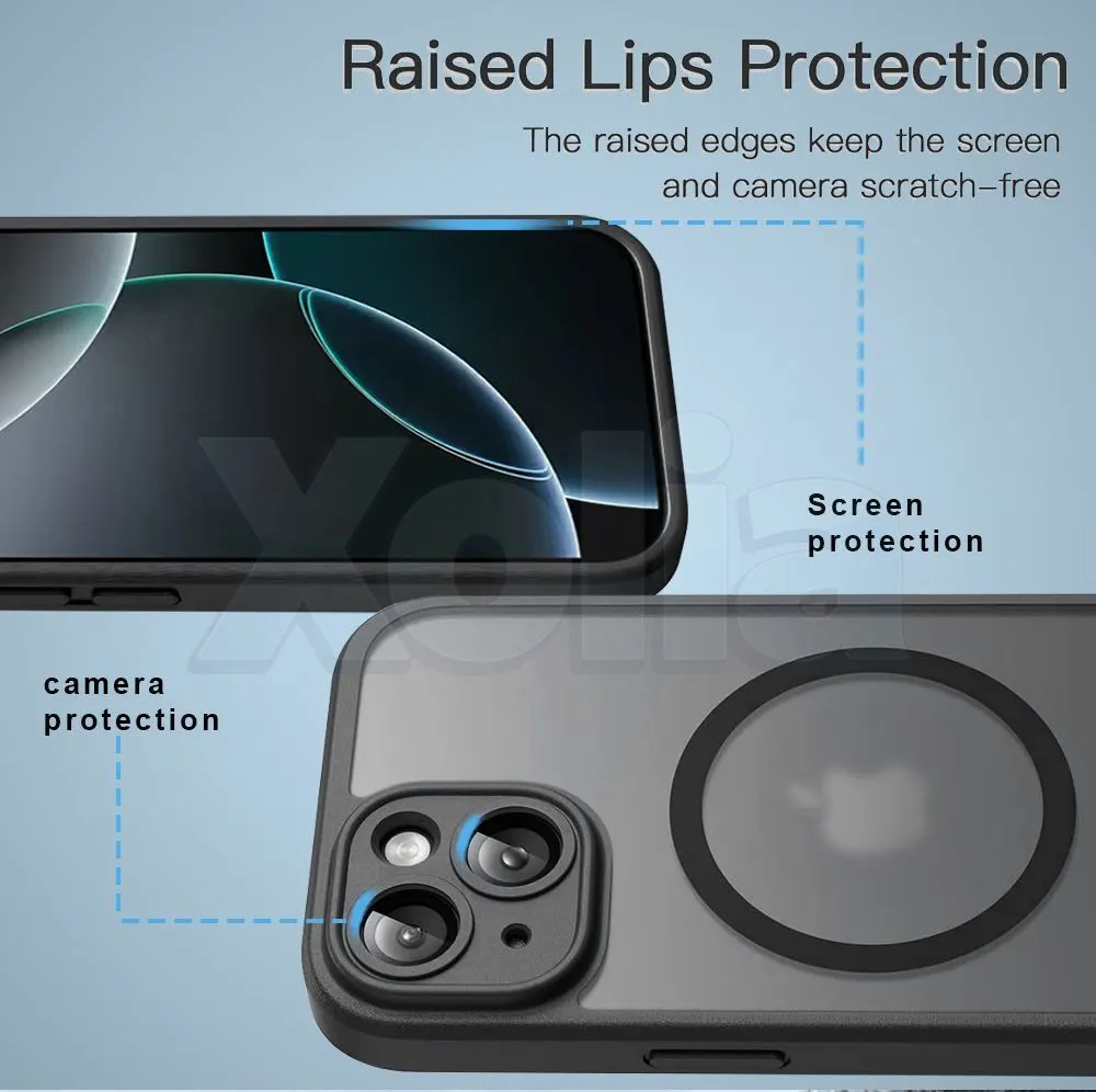 Xolia Back Cover for Apple iPhone 15 (Black, Shock Proof, Polycarbonate, Silicon, Pack of: 1) — image 4 of 5