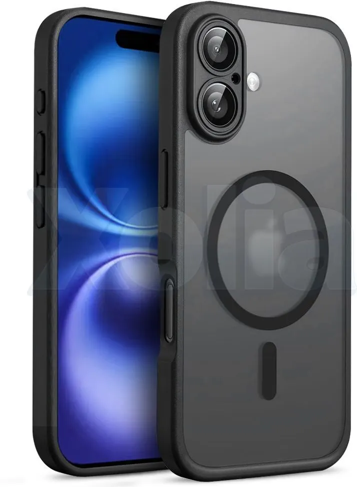 Xolia Back Cover for APPLE IPHONE 17 (Black, Shock Proof, Polycarbonate, Silicon, Pack of: 1)