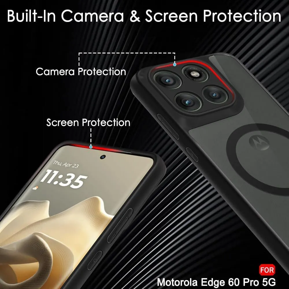 Xolia Back Cover for Motorola Edge 60 Pro 5G (Black, Shock Proof, Polycarbonate, Silicon, Pack of: 1) — image 4 of 5