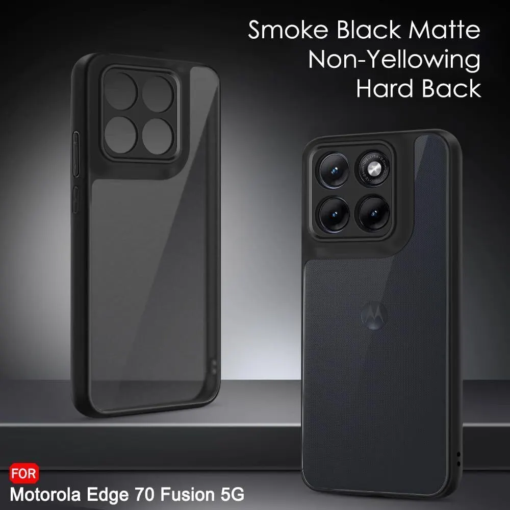 Xolia Back Cover for MOTOROLA Edge 70 Fusion 5G (Black, Shock Proof, Polycarbonate, Silicon, Pack of: 1) — image 3 of 5