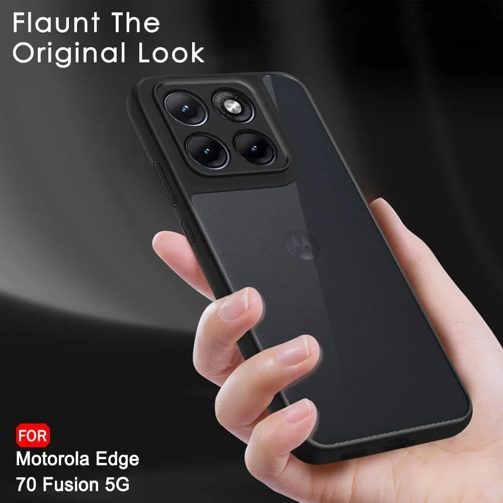 Xolia Back Cover for MOTOROLA Edge 70 Fusion 5G (Black, Shock Proof, Polycarbonate, Silicon, Pack of: 1) — image 5 of 5