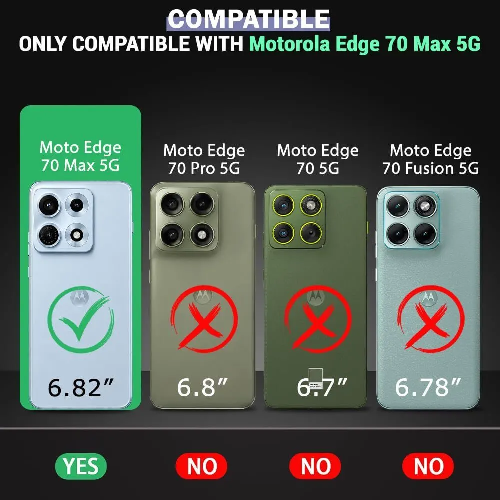 Xolia Back Cover for MOTOROLA Edge 70 Max (Black, Shock Proof, Polycarbonate, Silicon, Pack of: 1) — image 2 of 5