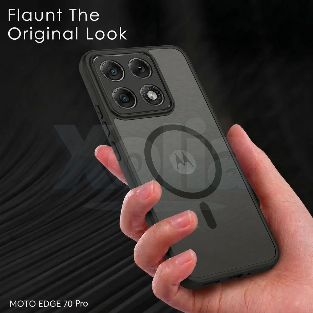 Xolia Back Cover for Motorola Edge 70 Pro 5G (Black, Shock Proof, Polycarbonate, Silicon, Pack of: 1) — image 5 of 5