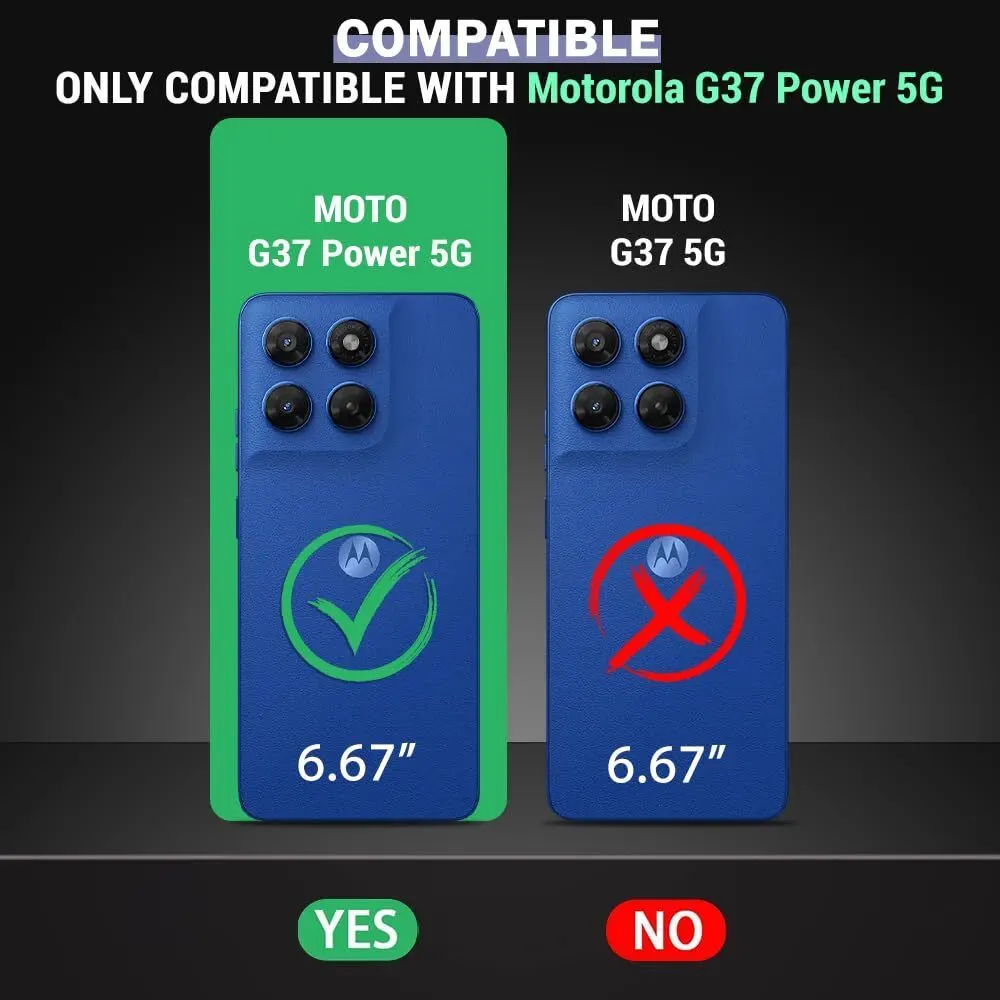 Xolia Back Cover for Motorola G37 Power 5G (Black, Shock Proof, Polycarbonate, Silicon, Pack of: 1) — image 2 of 5