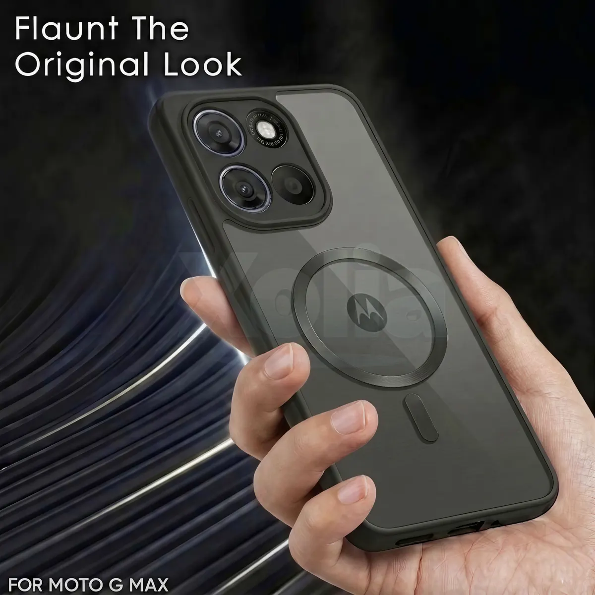 Xolia Back Cover for Motorola Moto G Max 5G (Black, Shock Proof, Polycarbonate, Silicon, Pack of: 1) — image 5 of 5
