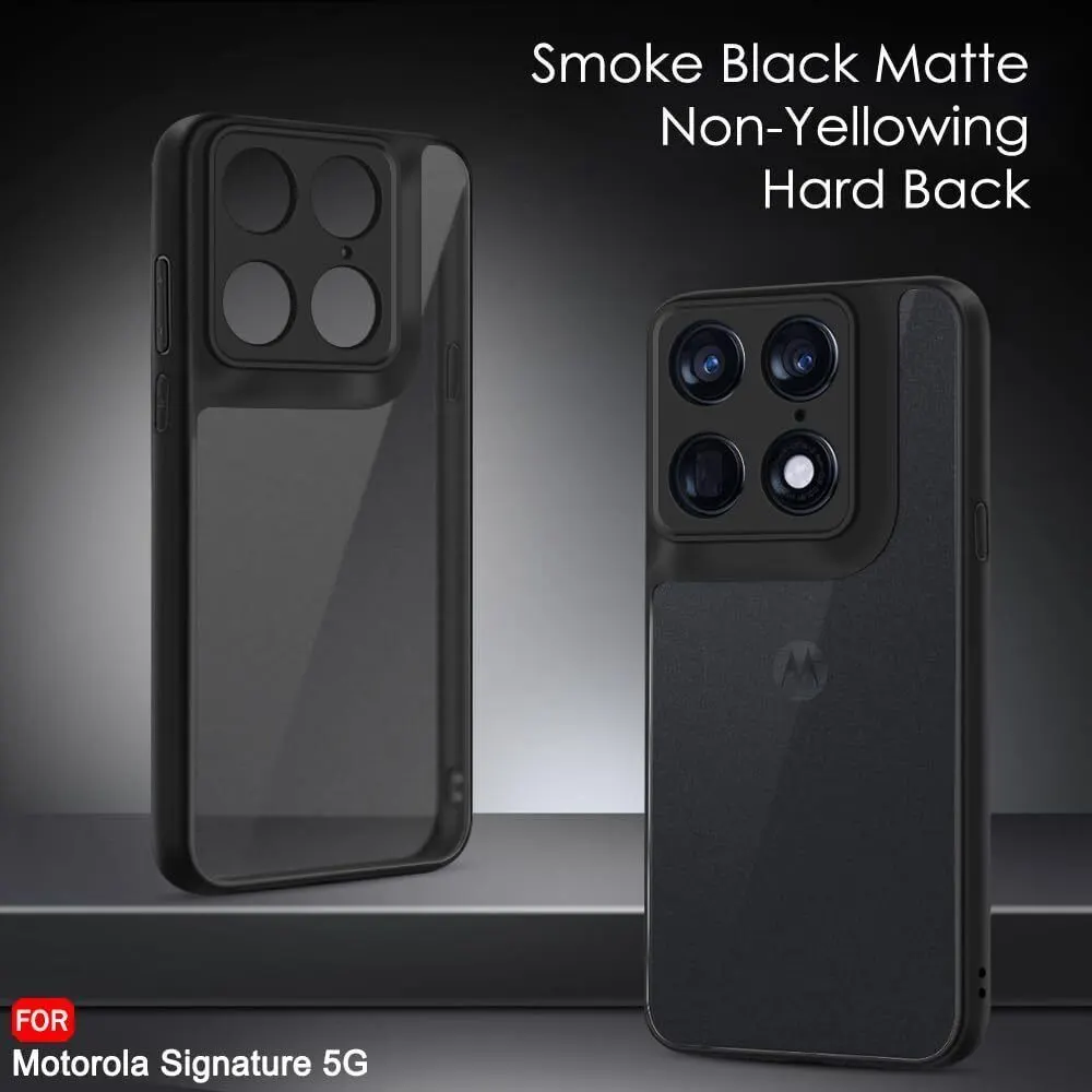 Xolia Back Cover for Motorola Signature 5G (Black, Shock Proof, Polycarbonate, Silicon, Pack of: 1) — image 3 of 5