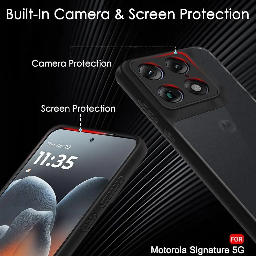 Xolia Back Cover for Motorola Signature 5G (Black, Shock Proof, Polycarbonate, Silicon, Pack of: 1) — image 4 of 5