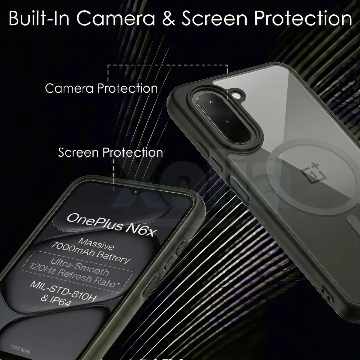 Xolia Back Cover for OnePlus N6X 5G (Black, Shock Proof, Polycarbonate, Silicon, Pack of: 1) — image 4 of 5