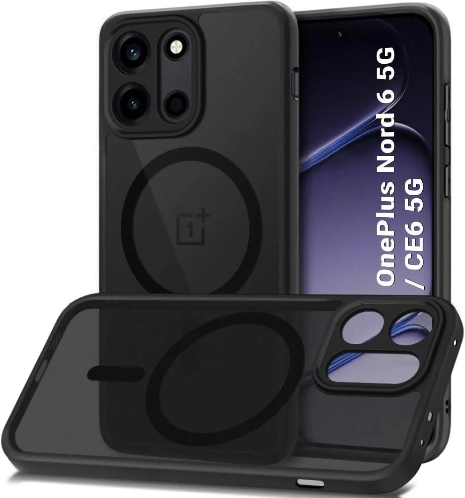 Xolia Back Cover for OnePlus Nord Ce 6 5G (Black, Shock Proof, Polycarbonate, Silicon, Pack of: 1)