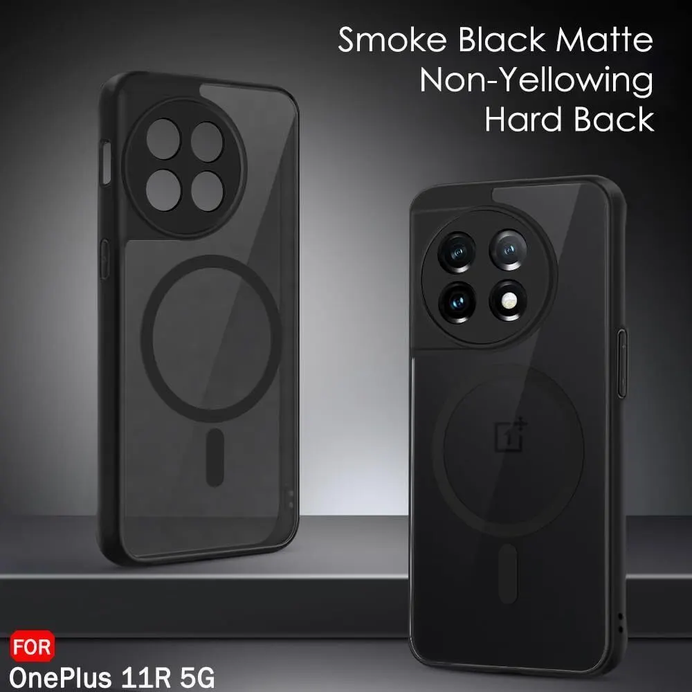 Xolia Back Cover for OnePlus 11R 5G (Black, Shock Proof, Polycarbonate, Silicon, Pack of: 1) — image 3 of 5