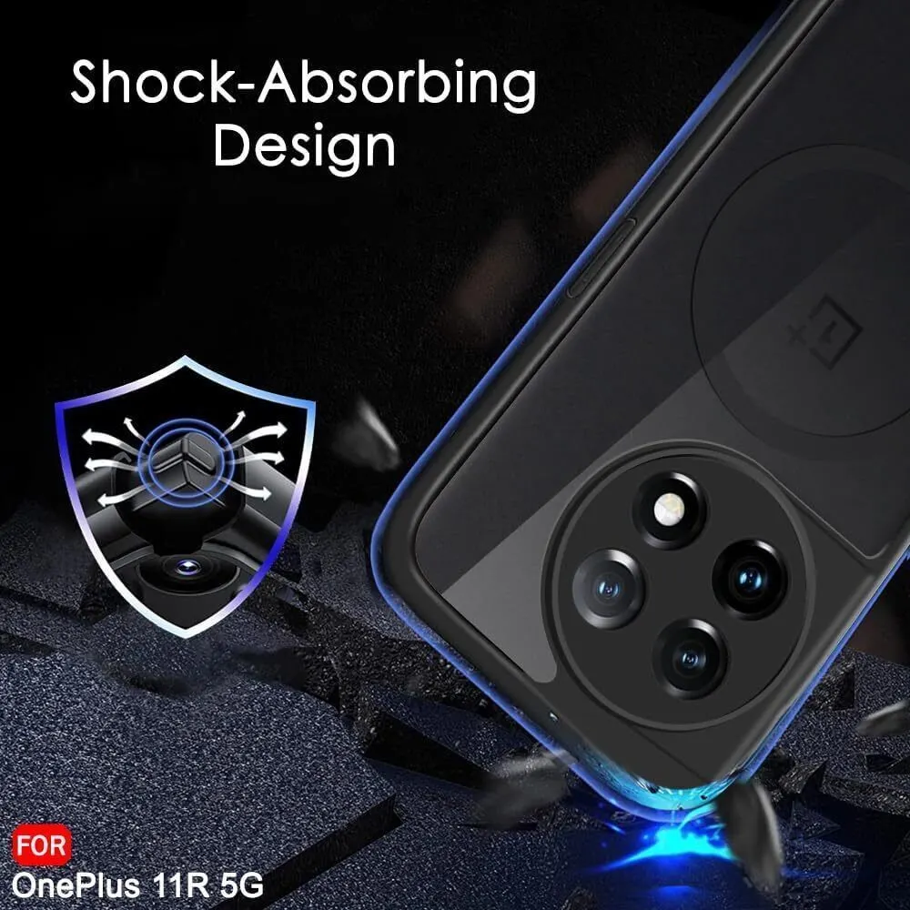 Xolia Back Cover for OnePlus 11R 5G (Black, Shock Proof, Polycarbonate, Silicon, Pack of: 1) — image 5 of 5