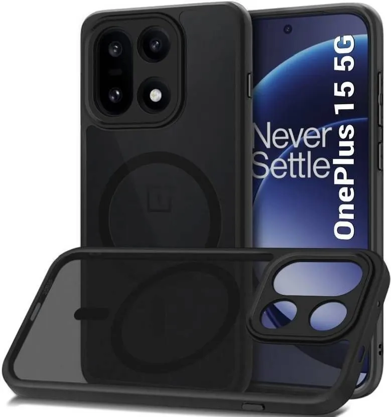 Xolia Back Cover for OnePlus 15 5G (Black, Shock Proof, Polycarbonate, Silicon, Pack of: 1)