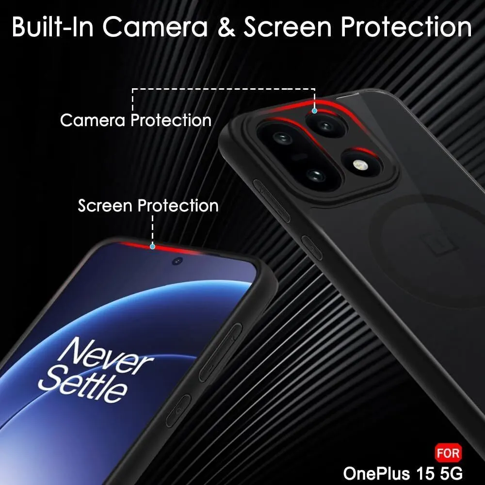 Xolia Back Cover for OnePlus 15 5G (Black, Shock Proof, Polycarbonate, Silicon, Pack of: 1) — image 4 of 5