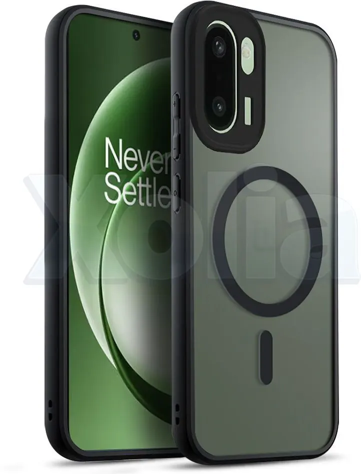 Xolia Back Cover for OnePlus 15r 5G (Black, Shock Proof, Polycarbonate, Silicon, Pack of: 1)