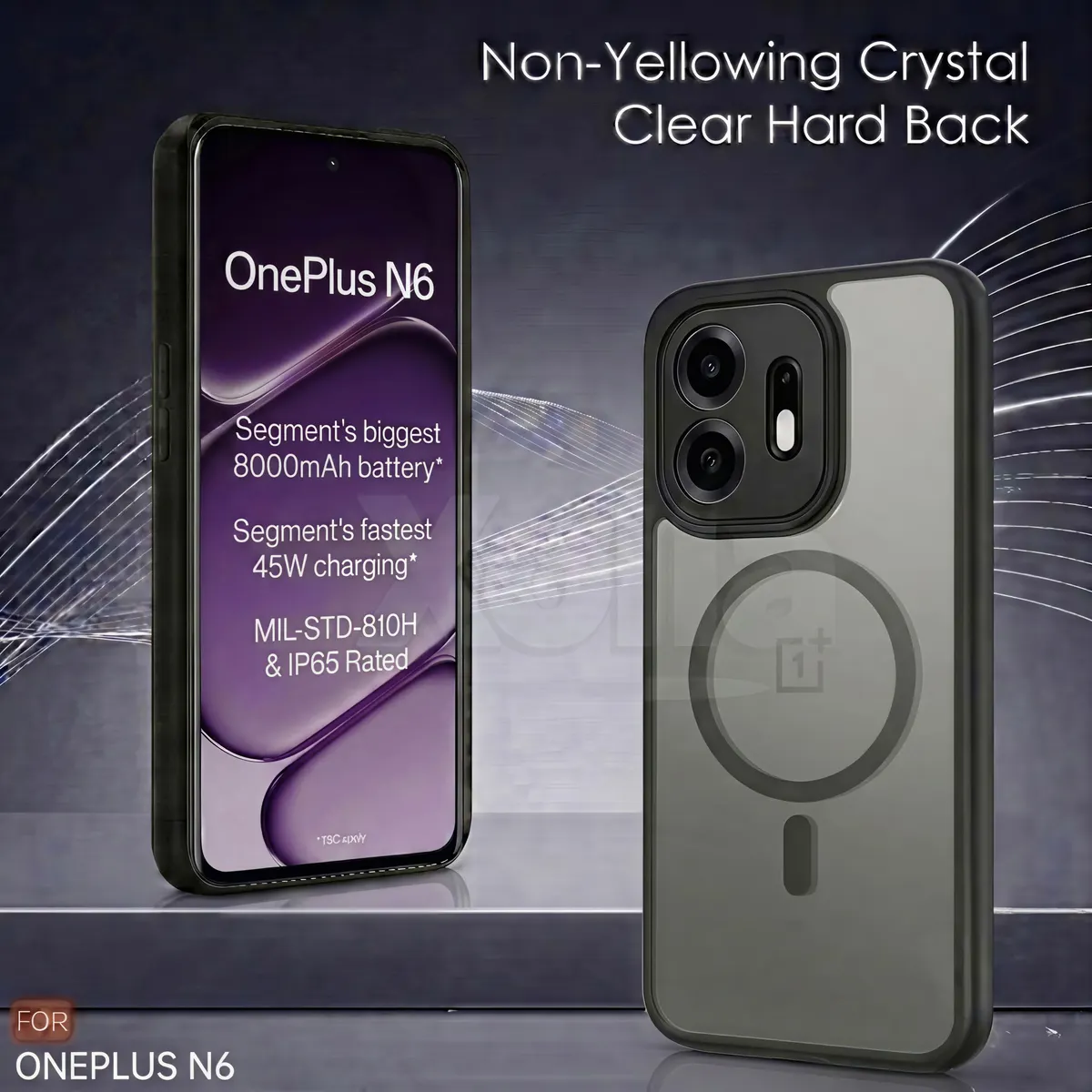 Xolia Back Cover for Oneplus N6 5G (Black, Shock Proof, Polycarbonate, Silicon, Pack of: 1) — image 3 of 5
