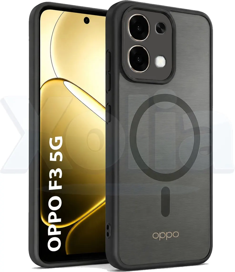 Xolia Back Cover for Oppo F33 5G (Black, Shock Proof, Polycarbonate, Silicon, Pack of: 1)