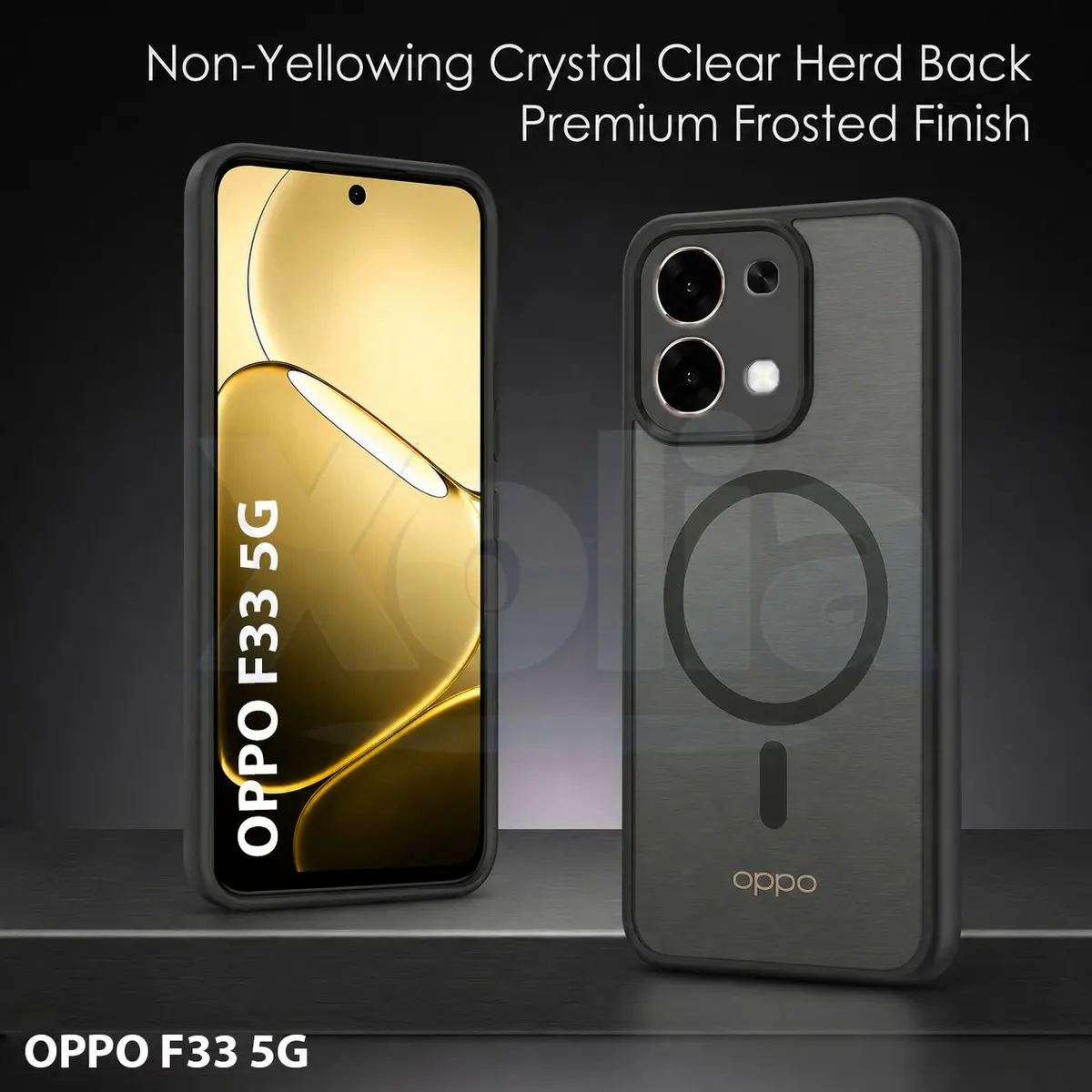 Xolia Back Cover for Oppo F33 5G (Black, Shock Proof, Polycarbonate, Silicon, Pack of: 1) — image 3 of 5