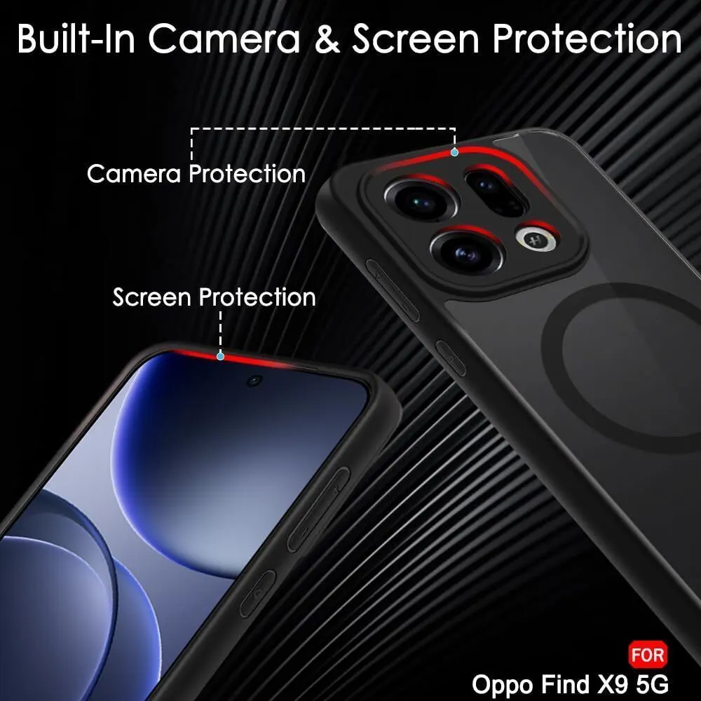 Xolia Back Cover for OPPO Find X9 5G (Black, Shock Proof, Polycarbonate, Silicon, Pack of: 1) — image 4 of 5