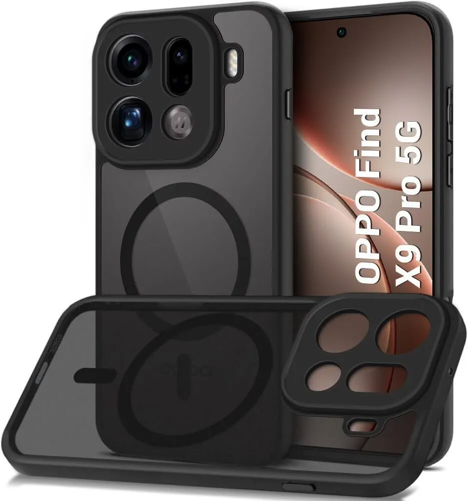 Xolia Back Cover for OPPO Find X9 Pro 5G (Black, Shock Proof, Polycarbonate, Silicon, Pack of: 1)