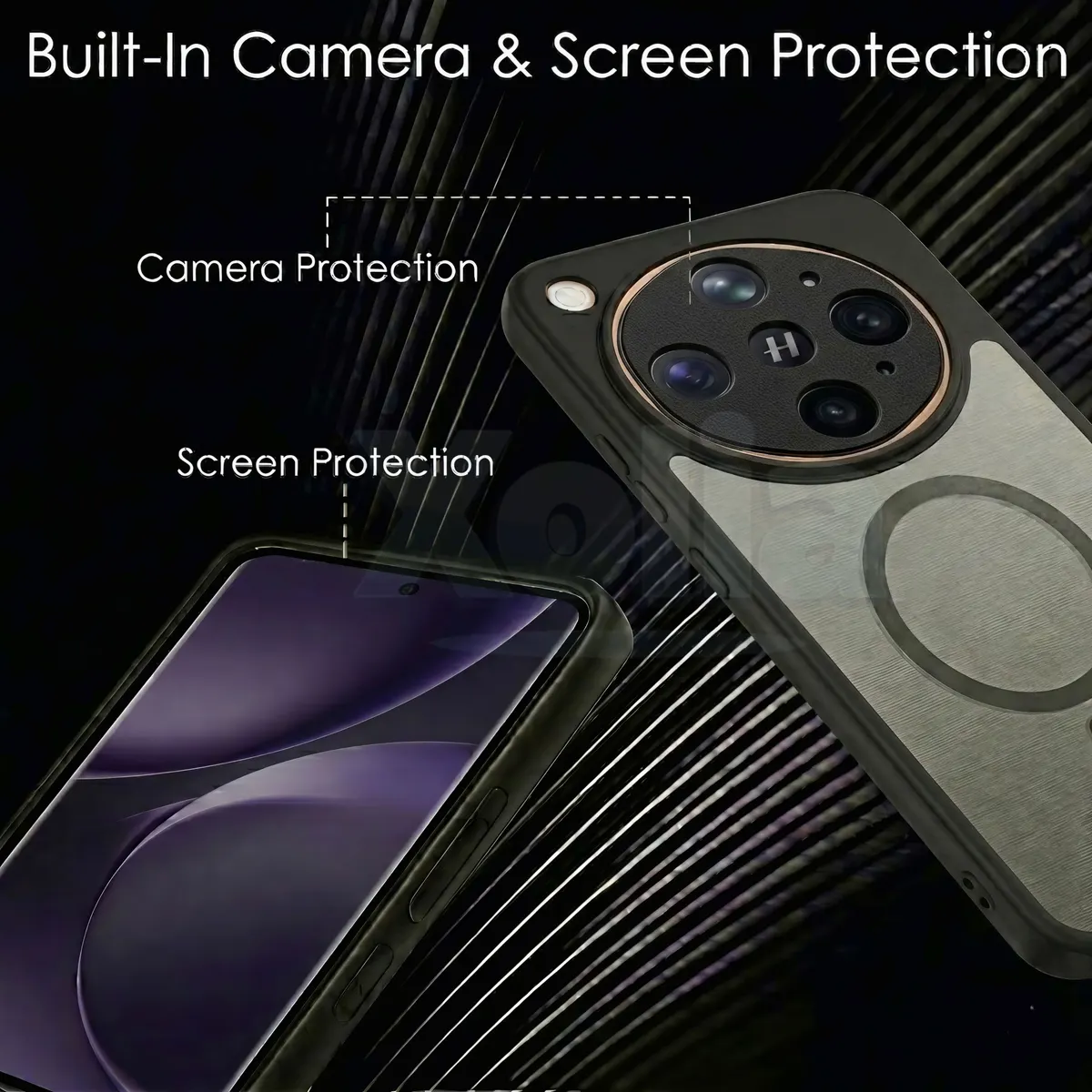 Xolia Back Cover for OPPO Find X9 Ultra 5G (Black, Shock Proof, Polycarbonate, Silicon, Pack of: 1) — image 3 of 4