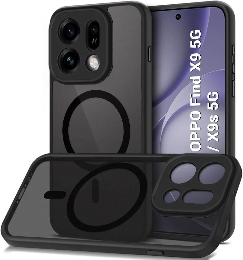 Xolia Back Cover for OPPO Find X9s 5G (Black, Shock Proof, Polycarbonate, Silicon, Pack of: 1)