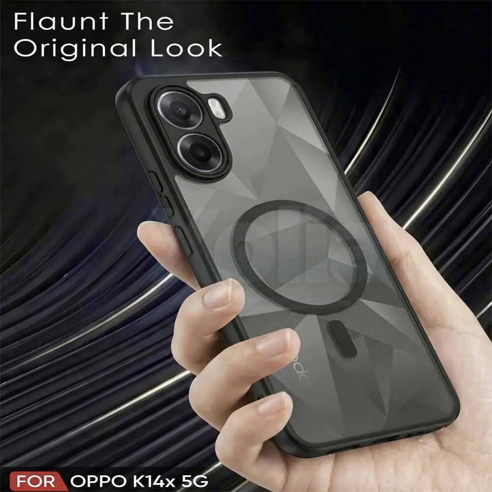 Xolia Back Cover for Oppo K14x 5G (Black, Shock Proof, Polycarbonate, Silicon, Pack of: 1) — image 4 of 4