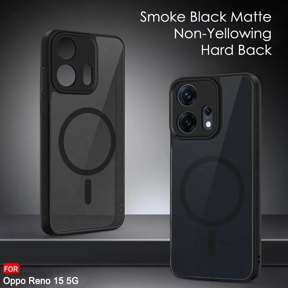 Xolia Back Cover for Oppo Reno 15 5G (Black, Shock Proof, Polycarbonate, Silicon, Pack of: 1) — image 3 of 5
