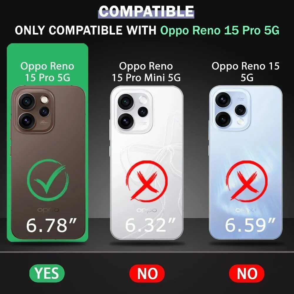Xolia Back Cover for Oppo Reno 15 Pro 5G (Black, Shock Proof, Polycarbonate, Silicon, Pack of: 1) — image 2 of 5