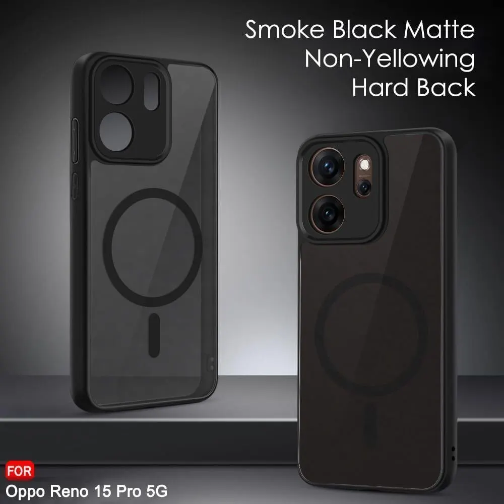 Xolia Back Cover for Oppo Reno 15 Pro 5G (Black, Shock Proof, Polycarbonate, Silicon, Pack of: 1) — image 3 of 5