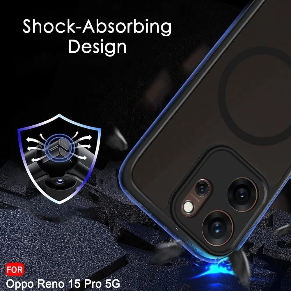 Xolia Back Cover for Oppo Reno 15 Pro 5G (Black, Shock Proof, Polycarbonate, Silicon, Pack of: 1) — image 5 of 5