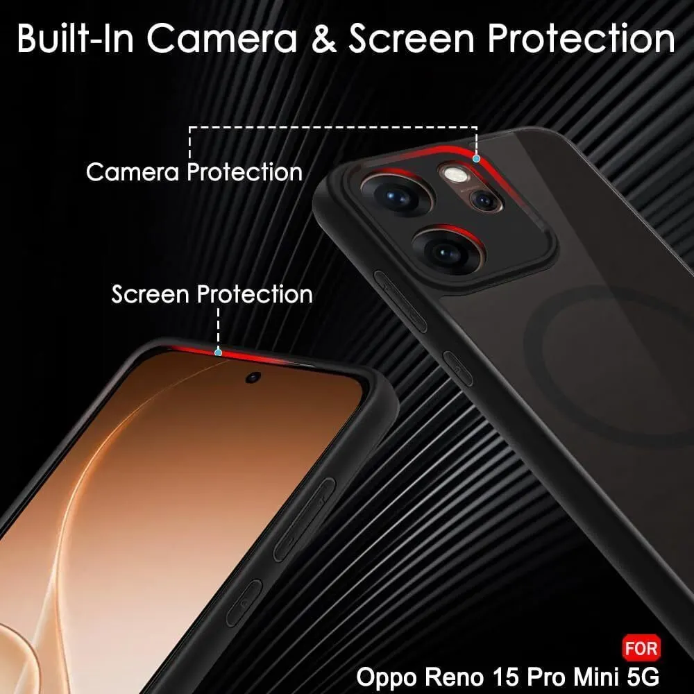 Xolia Back Cover for Oppo Reno 15 Pro Mini 5G (Black, Shock Proof, Polycarbonate, Silicon, Pack of: 1) — image 4 of 5