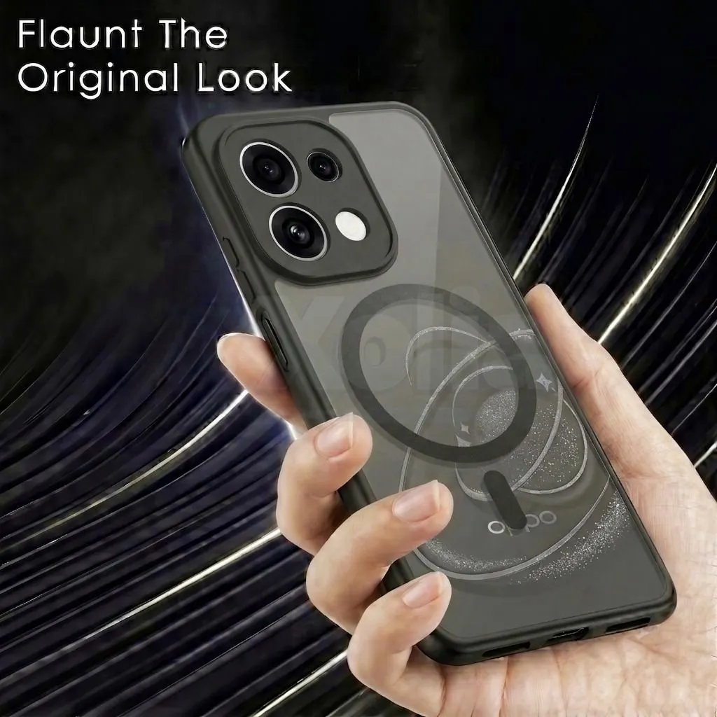 Xolia Back Cover for Oppo Reno 16c 5G (Black, Shock Proof, Polycarbonate, Silicon, Pack of: 1) — image 4 of 4
