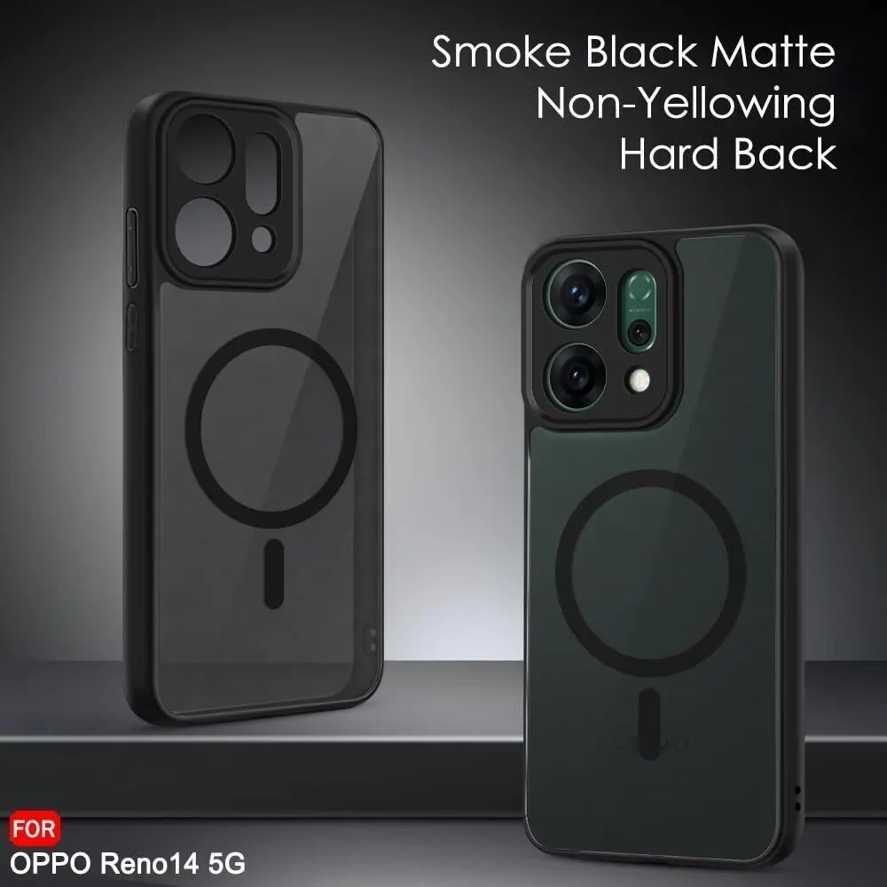 Xolia Back Cover for OPPO RENO 14 (Black, Shock Proof, Polycarbonate, Silicon, Pack of: 1) — image 3 of 5