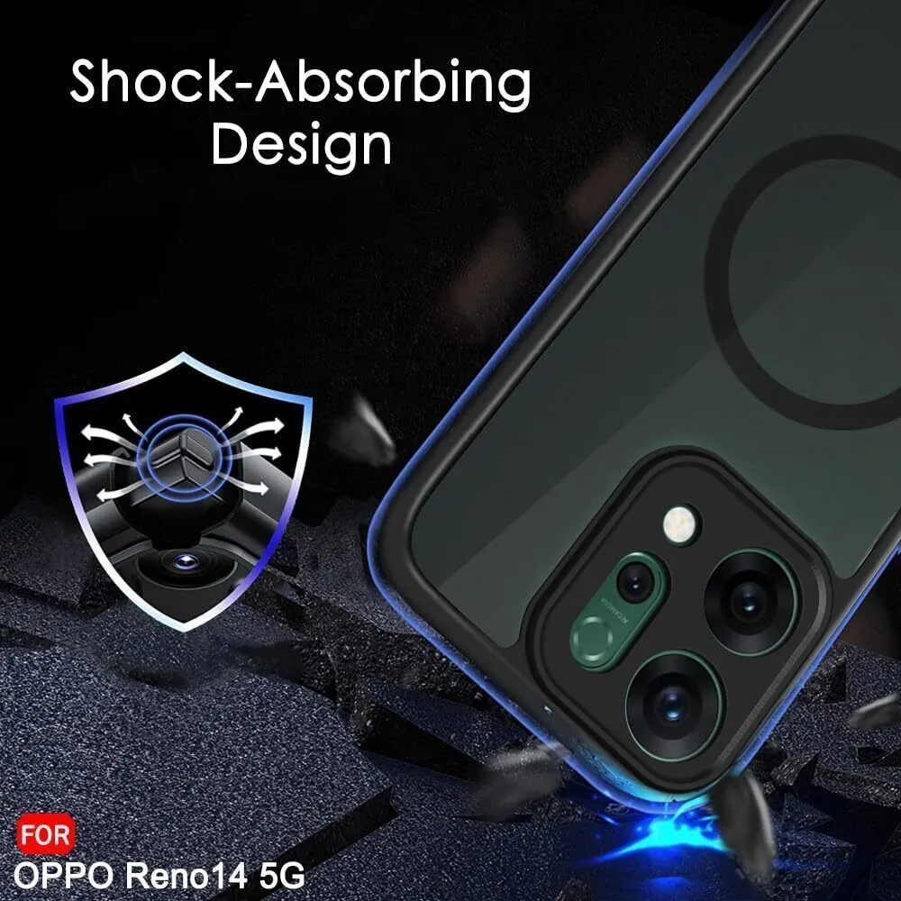 Xolia Back Cover for OPPO RENO 14 (Black, Shock Proof, Polycarbonate, Silicon, Pack of: 1) — image 5 of 5