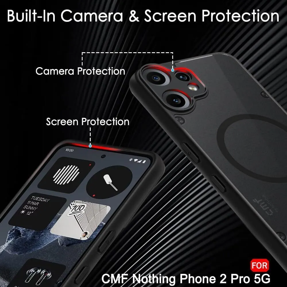 Xolia Back Cover for CMF by Nothing Phone 2 Pro 5G (Black, Shock Proof, Polycarbonate, Silicon, Pack of: 1) — image 4 of 5