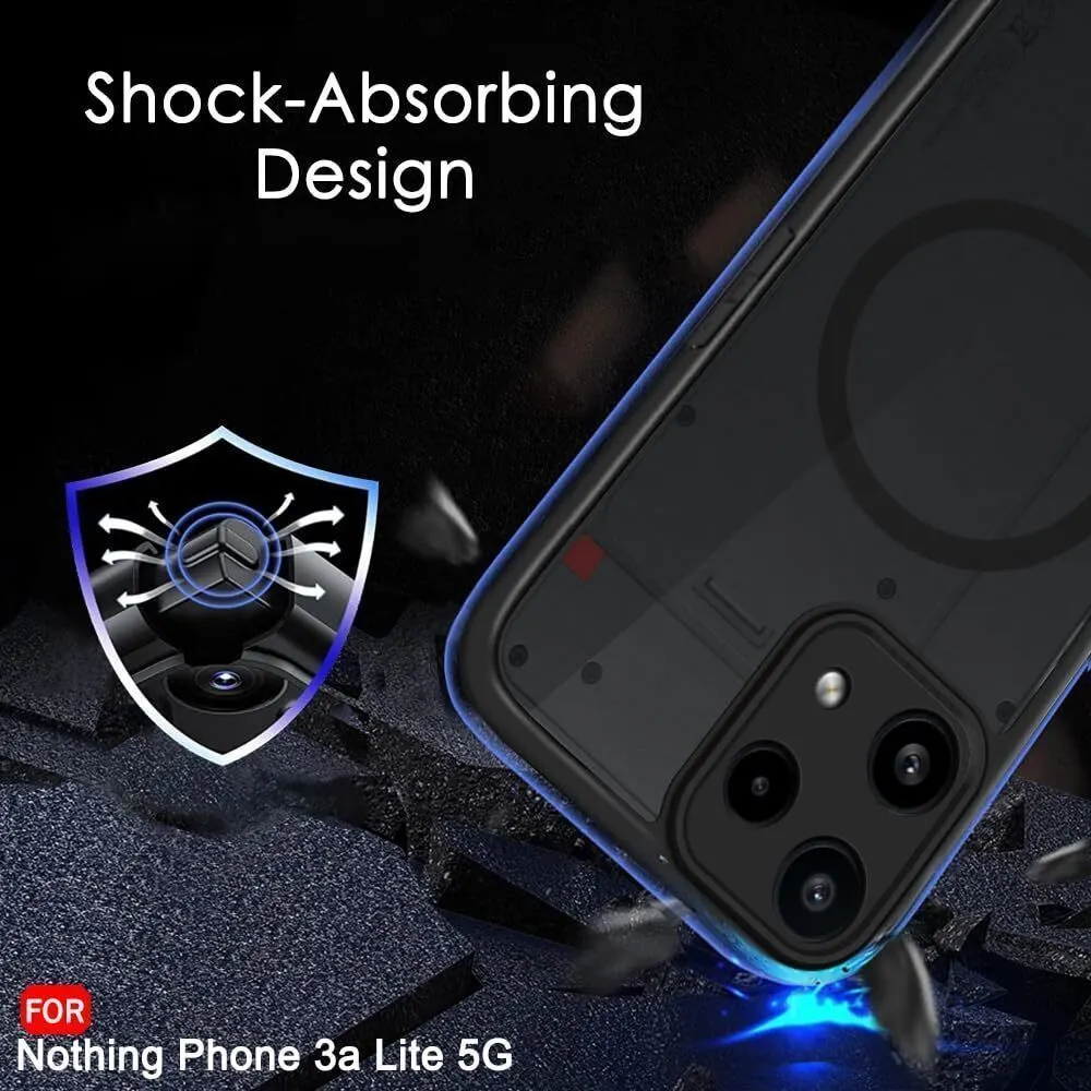 Xolia Back Cover for Nothing Phone (3a) Lite (Black, Shock Proof, Polycarbonate, Silicon, Pack of: 1) — image 5 of 5