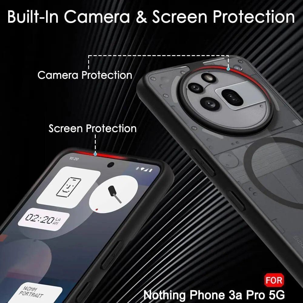 Xolia Back Cover for Nothing Phone (3a) Pro 5G (Black, Shock Proof, Polycarbonate, Silicon, Pack of: 1) — image 4 of 5