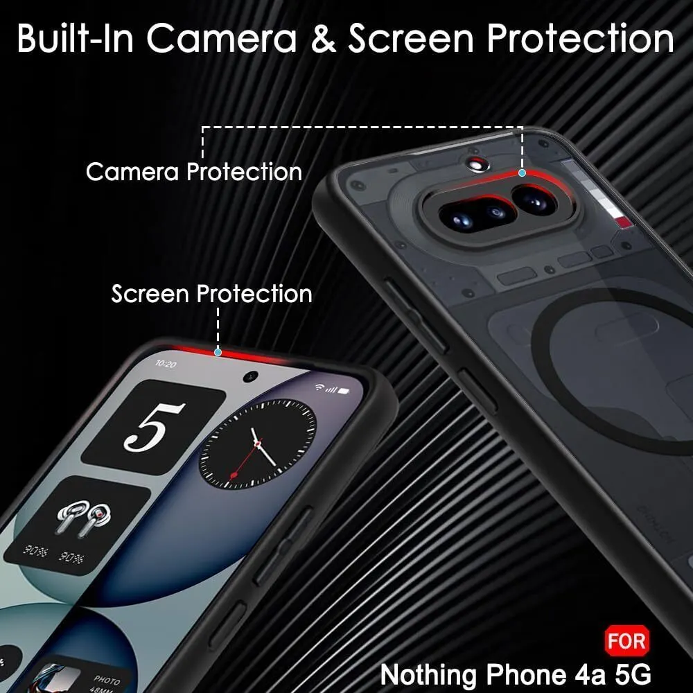Xolia Back Cover for Nothing Phone 4a 5G (Black, Shock Proof, Polycarbonate, Silicon, Pack of: 1) — image 4 of 5