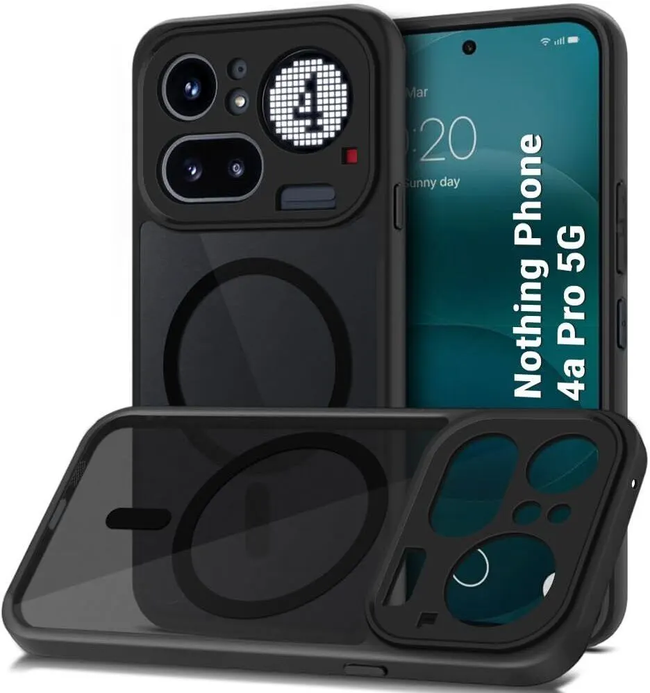 Xolia Back Cover for Nothing Phone 4a Pro 5G (Black, Shock Proof, Polycarbonate, Silicon, Pack of: 1)