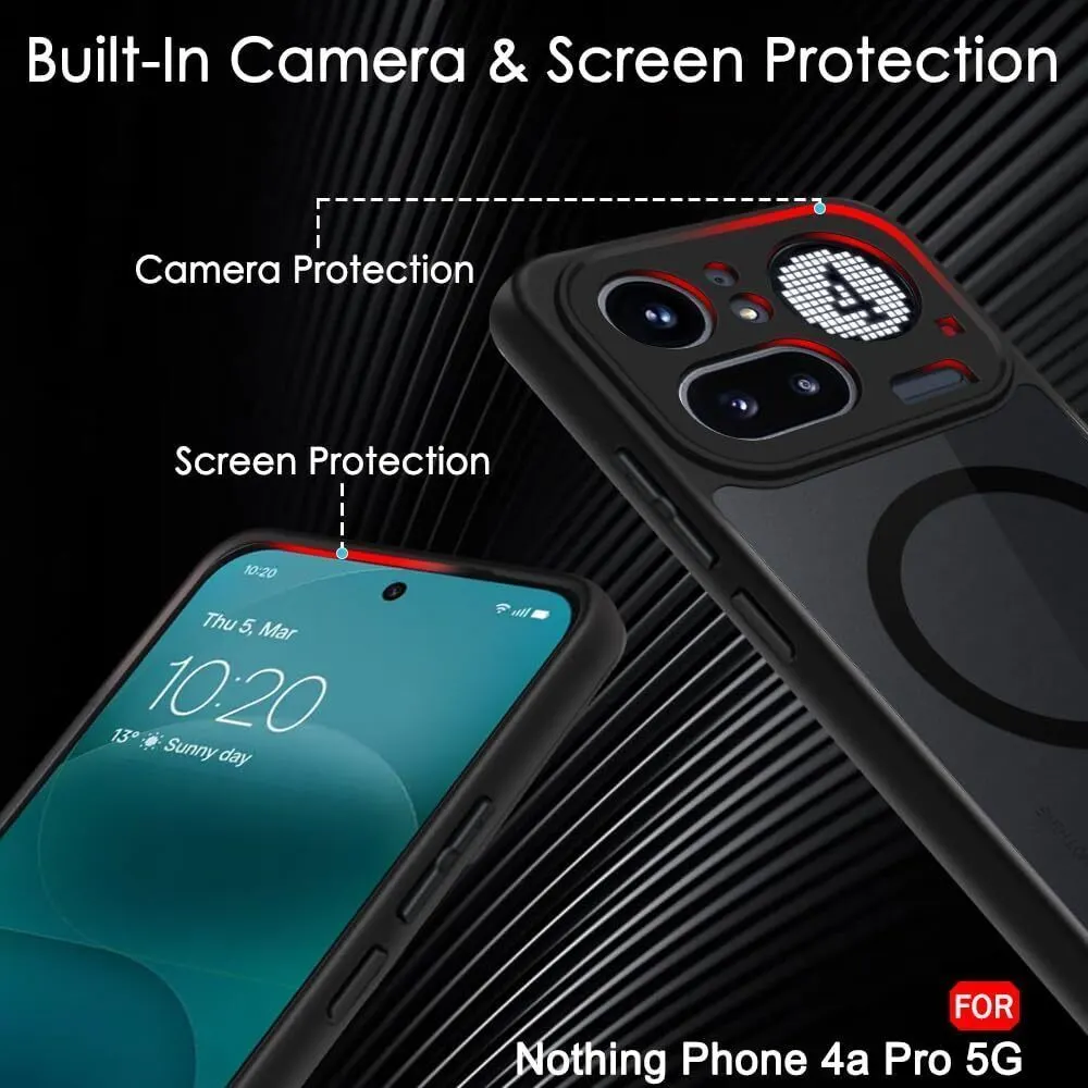 Xolia Back Cover for Nothing Phone 4a Pro 5G (Black, Shock Proof, Polycarbonate, Silicon, Pack of: 1) — image 4 of 5